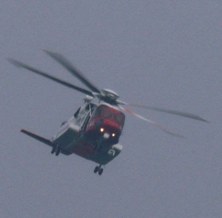 Coastguard rescue on a shout. Image: Julie Bibby – Non-RNLI individual